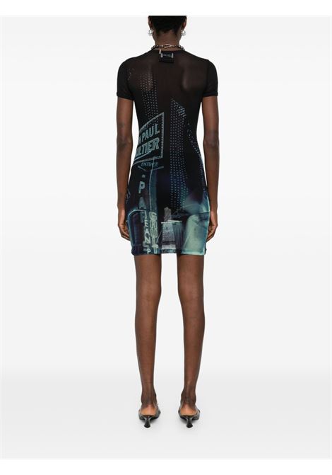 mini abito pigalle donna navy in poliammide JEAN PAUL GAULTIER | 24/30-F-RO248-T552-59560100